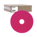 Cleaning & Janitorial Accessories | Boardwalk BWK4015RED 15 in. Diameter Buffing Floor Pads - Red (5/Carton) image number 0