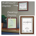Office Decor | NuDell 15815 8.5 in. x 11 in. Solid Oak Hardwood Frame - Walnut Finish image number 2