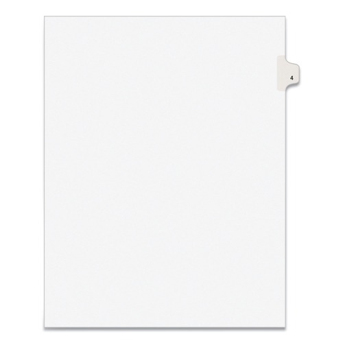 Dividers & Tabs | Avery 11914 11 x 8.5 Avery Style Preprinted Legal Exhibit Side 10-Tab Index Dividers - White (25/Pack) image number 0