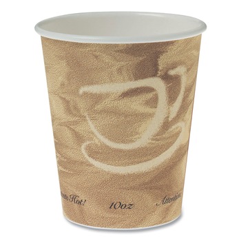 SOLO 370MS-0029 Mistique Design 10 oz Single Sided Poly Paper Hot Cups (50/Bag, 20 Bags/Carton)