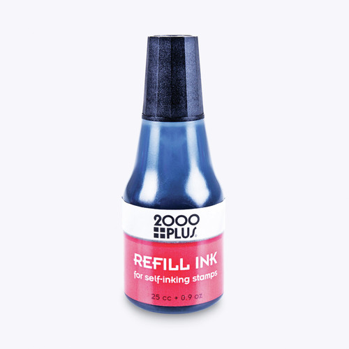 Stamps & Stamp Supplies | COSCO 2000PLUS 032962 0.9 oz. Bottle Self-Inking Refill Ink - Black image number 0