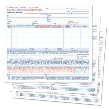 NOTEBOOKS AND PADS | TOPS L3841 7 x 8.5 Three-Part Carbonless Hazardous Material Short Form (250/Box)