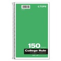 Notebooks & Pads | Oxford 65362 9.5 in. x 6 in. Sheets 3-Subject Medium/College Rule Coil-Lock Wirebound Notebook - Randomly Assorted Cover Color image number 3