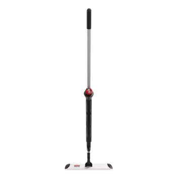 Rubbermaid Commercial HYGEN 1863884 Pulse 17 in. x 52 in. Microfiber Spray Mop System - Black
