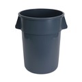 Trash & Waste Bins | Boardwalk 3485199 44-Gallon Round Plastic Waste Receptacle - Gray image number 0