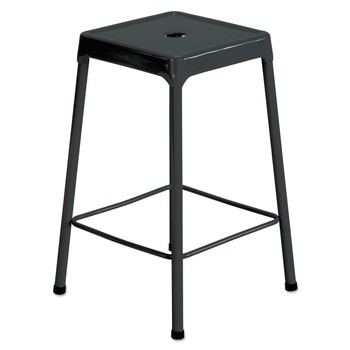 OFFICE CHAIRS | Safco 6605BL 25 in. Counter-Height Backless Steel Stool, Supports Up to 250 lb - Black