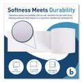  | Boardwalk B6144 2-Ply Septic Safe Toilet Tissue - White (96/Carton) image number 3