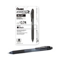 Pens | Pentel BL107-A 0.7 mm EnerGel-X Gel Pen - Medium/Black Ink/Smoke/Black Barrel (1-Dozen) image number 0