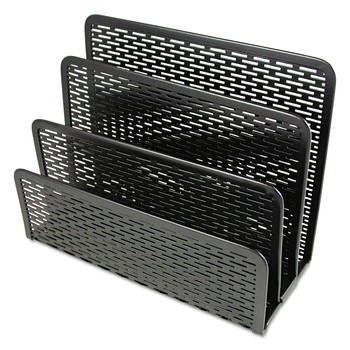 OFFICE AND OFFICE SUPPLIES | Artistic ART20003 Urban Collection 6.5 in. x 3.25 in. x 5.5 in. 3 Sections DL to A6 Size Files Punched Metal Letter Sorter - Black