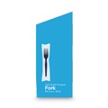 Cutlery | Dixie FM5W540 Grab'N Go Wrapped Forks - Black (540/Carton) image number 5