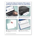 Just Launched | Avery 11140 Ready Index 11 in. x 8.5 in. 12-Tab Customizable TOC 1 to 12 Tab Dividers - Black/White (1-Set) image number 7