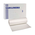 Trash & Waste Bins | Boardwalk H6639HWKGR1 33 in. x 39 in. 33 gal. 0.6 mil Perforated Roll Low-Density Waste Can Liners - White (150/Carton) image number 0
