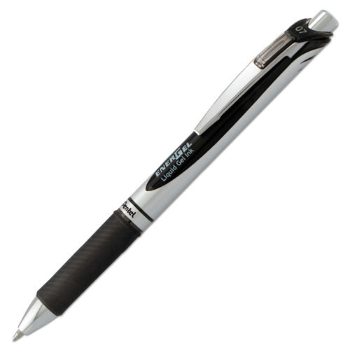 Pens | Pentel BL77-A 0.7 mm EnerGel RTX Gel Pen - Medium/Black Ink/Black/Gray Barrel image number 0