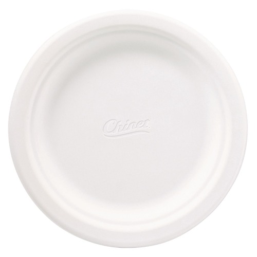  | Chinet 21226 6-3/4 in. Round Classic Paper Plates - White (1000/Carton) image number 0