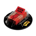 Page Flags | Post-it Flags 680-HVSHR Sign Here High Volume Flag Dispenser - Red (200/Pack) image number 0