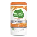 All-Purpose Cleaners | Seventh Generation SEV 22813 70-Count 7 in. x 8 in. Botanical Disinfecting Wipes - Lemongrass Citrus (6/Carton) image number 1