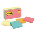 Sticky Notes & Post it | Post-it Notes 654-14YWM 3 in. x 3 in. Value Pack Original Pads - Assorted Colors (14-Pads/Pack) image number 0