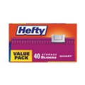 Food Service | Hefty 00R88075 8 in. x 7 in. 1-Quart Slider Stand and Fill Food Storage Bags - Clear (360/Carton) image number 1