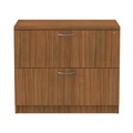 Office Filing Cabinets & Shelves | Alera ALEVA513622WA Valencia Series 34 in. x 22-3/4 in. x 29-1/2 in. Two-Drawer Lateral File - Modern Walnut image number 0