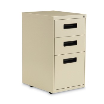 OFFICE CARTS AND STANDS | Alera ALEPABBFPY 14.96 in. x 19.29 in. x 27.75 in. 3-Drawers: Box/Box/File Legal/Letter Left or Right File Pedestal - Putty