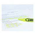 Highlighters | Avery 24000 HI-LITER Desk-Style Chisel Tip Highlighters - Fluorescent Yellow Ink/Black Barrel (1-Dozen) image number 7