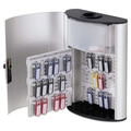Office & Office Supplies | Durable 196823 54-Key 11.75 x 4.63 x 15.75 Brushed Aluminum Key Box Plus - Silver image number 0