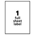 Labels | Avery 06465 8.5 in. x 11 in. Inkjet/Laser Printers Removable Multi-Use Labels - White (25/Pack) image number 1
