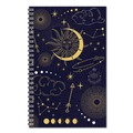 Notebooks & Pads | House of Doolittle 2121-44 Recycled Non-Dated Monthly/Weekly Celestial Planner - Blue/Gold Cover image number 3