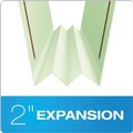 File Folders | Pendaflex 17186 1/3-Cut Tabs 2 in. Expansion 2 Fasteners Legal Size Heavy-Duty Pressboard Folders with Embossed Fasteners - Green (25/Box) image number 3