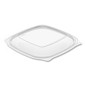 Bowls and Plates | Dart C2464BDL PresentaBowls Pro 8.5 in. x 8.5 in. x 0.5 in. Square Plastic Lids for 24 oz. to 32 oz. Bowls - Clear (252/Carton) image number 3