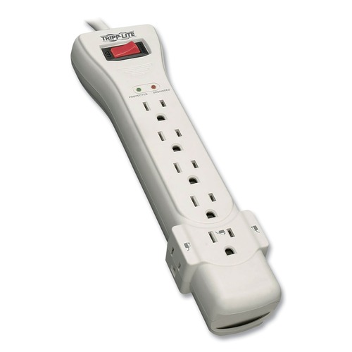 Surge Protectors | Tripp Lite SUPER7 Protect It! 2160 J 7-Outlet Surge Protector with 7 ft. Cord - Light Gray image number 0