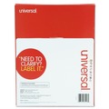 Labels | Universal UNV80108 3.33 in. x 4 in. Inkjet/Laser Printers Labels - White (600/Box) image number 1