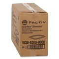 Food Trays, Containers, and Lids | Pactiv Corp. YCI853000000 9 in. x 7.38 in. x 0.19 in., Deli Container Lid, Flat Lid For 3-Compartment 48/64 oz. Containers - Clear (220/Carton) image number 2