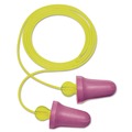 Safety & First Aid | 3M P2001 No-Touch 29 dB NRR Corded Push-to-Fit Single-Use Earplugs - Purple/Yellow (100/Box) image number 1