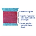  | Boardwalk BWK503BLCT 5 in. Super Loop Cotton/Synthetic Fiber Wet Mop Head - Large, Blue (12/Carton) image number 8