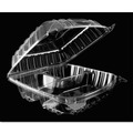  | Dart C90PST3 ClearSeal 8.25 in. x 8.25 in. x 3 in. Hinged-Lid Plastic Containers - Clear (250/Carton) image number 4