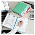 File Folders | Smead 14937 2 in. Expansion Colored Pressboard Folders with 2 SafeSHIELD Coated Fasteners - Letter Size/Blue (25/Box) image number 1