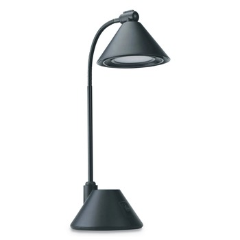 Alera ALELED931B 5.38 in. W x 9.88 in. D x 17 in. H LED Task Lamp - Black