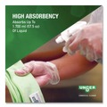 Cleaning Cloths | Unger MF400 16 in. x 15 in. SmartColor Microfiber MicroWipes - Green (10/Pack) image number 3