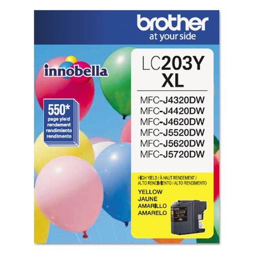 Ink & Toner | Brother LC203Y Innobella 550 Page-Yield High-Yield Ink - Yellow image number 0