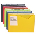 File Jackets & Sleeves | C-Line 63060 Straight Tab Write-On Poly File Jackets - Letter, Assorted Colors (25/Box) image number 3