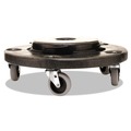 Just Launched | Rubbermaid Commercial FG264000BLA 18 in. x 6.63 in. 250 lbs. Capacity Brute Round Twist On/Off Dolly - Black image number 2