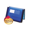 Just Launched | Smead 71953 1 Section 2.25 in. Expansion Poly Wallet - Letter Size, Translucent Blue image number 1