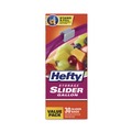 Food Service | Hefty 00R88071 10.56 in. x 11 in. 1-Gallon Slider Stand and Fill Food Storage Bags - Clear (270/Carton) image number 4