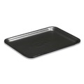 Food Trays, Containers, and Lids | Pactiv Corp. 51P904PZ 9.25 in. x 7.25 in. x 1.38 in. No. 4PZ Foam Supermarket Tray - Black (400/Carton) image number 1
