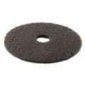 Cleaning & Janitorial Accessories | Boardwalk BWK4019HIP 19 in. Diameter High Performance Stripping Floor Pads - Black (5/Carton) image number 2