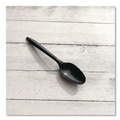 Cutlery | Boardwalk BWKSPOONBLPP Mediumweight Polypropylene Plastic Spoon Cutlery - Black (1000/Carton) image number 3