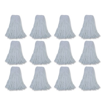 Boardwalk BWK232R 32 oz. Rayon Fiber Premium Standard Head - White (12/Carton)