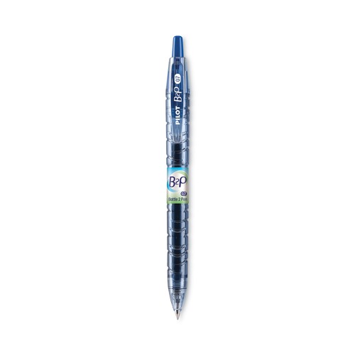 Pens | Pilot 31601 Fine 0.7 mm Retractable Blue Ink B2P Bottle-2-Pen Recycled Gel Pen - Translucent Blue Barrel (1-Dozen) image number 0