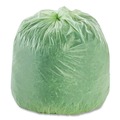 Trash Bags | Stout by Envision E3348E85 32 Gallon 0.85 mil 33 in. x 48 in. EcoSafe-6400 Bags - Green (50/Box) image number 1